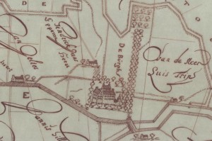 tekening van W Coenders uit 1686