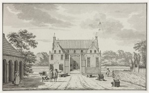 De Borg Asinga in Ulrum - tekening van Jan Bulthuis uit 1772
